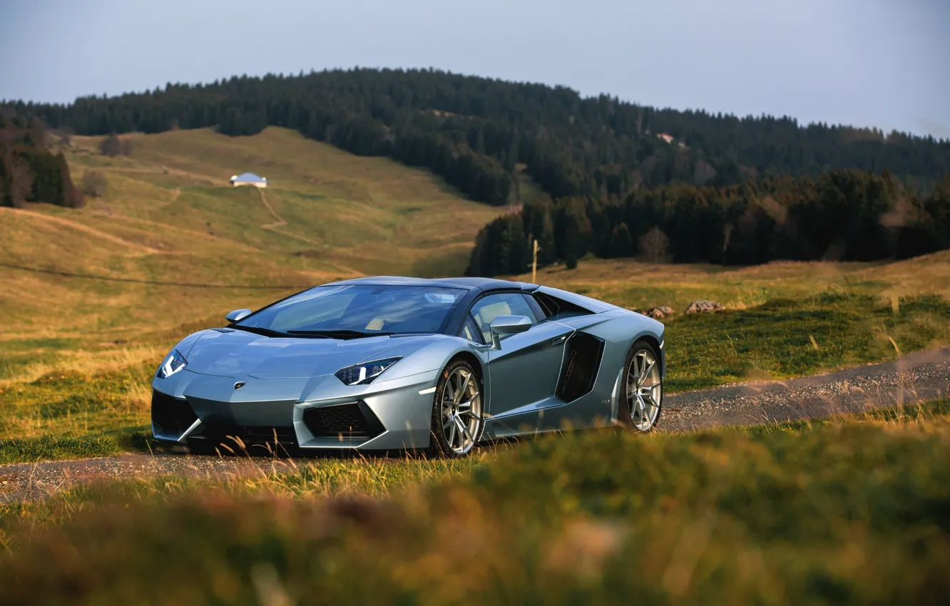 Photo wallpaper Lamborghini, Italy, Front, Lambo, tuning, power, V12, face