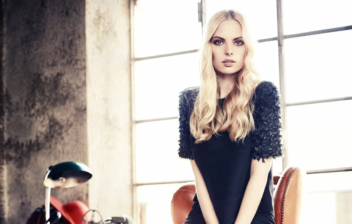 Photo wallpaper look, girl, model, blonde, beautiful, Dioni Tabbers, Dioni Tubbers