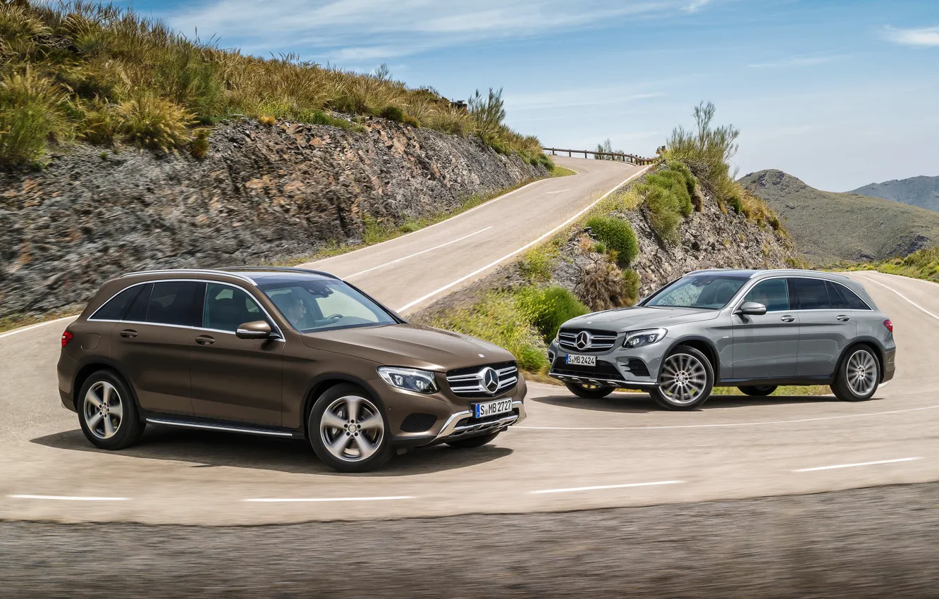 Photo wallpaper Mercedes-Benz, 4MATIC, GLC, 350 e