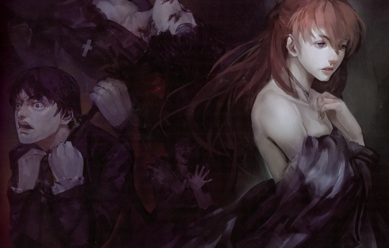 Photo wallpaper fear, blood, the victim, something, horror, Neon Genesis Evangelion, madness, Shinji Ikari