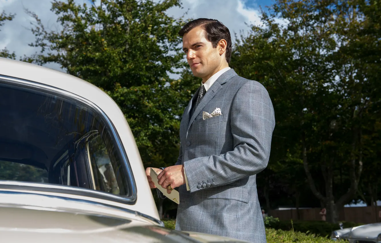 Photo wallpaper costume, agent, car, Henry Cavill, Henry Cavill, Agents A. N. To.L., The Man from U.N.C.L.E.