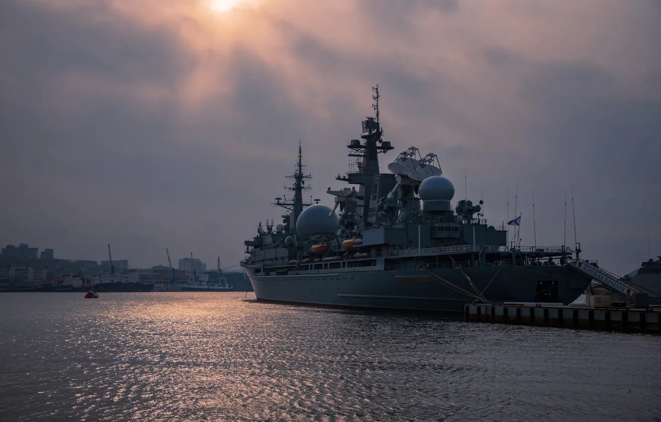 Photo wallpaper Navy, Pacific Fleet, Marshal Krylov, Evgenia Zhuravleva, ship of the measuring complex