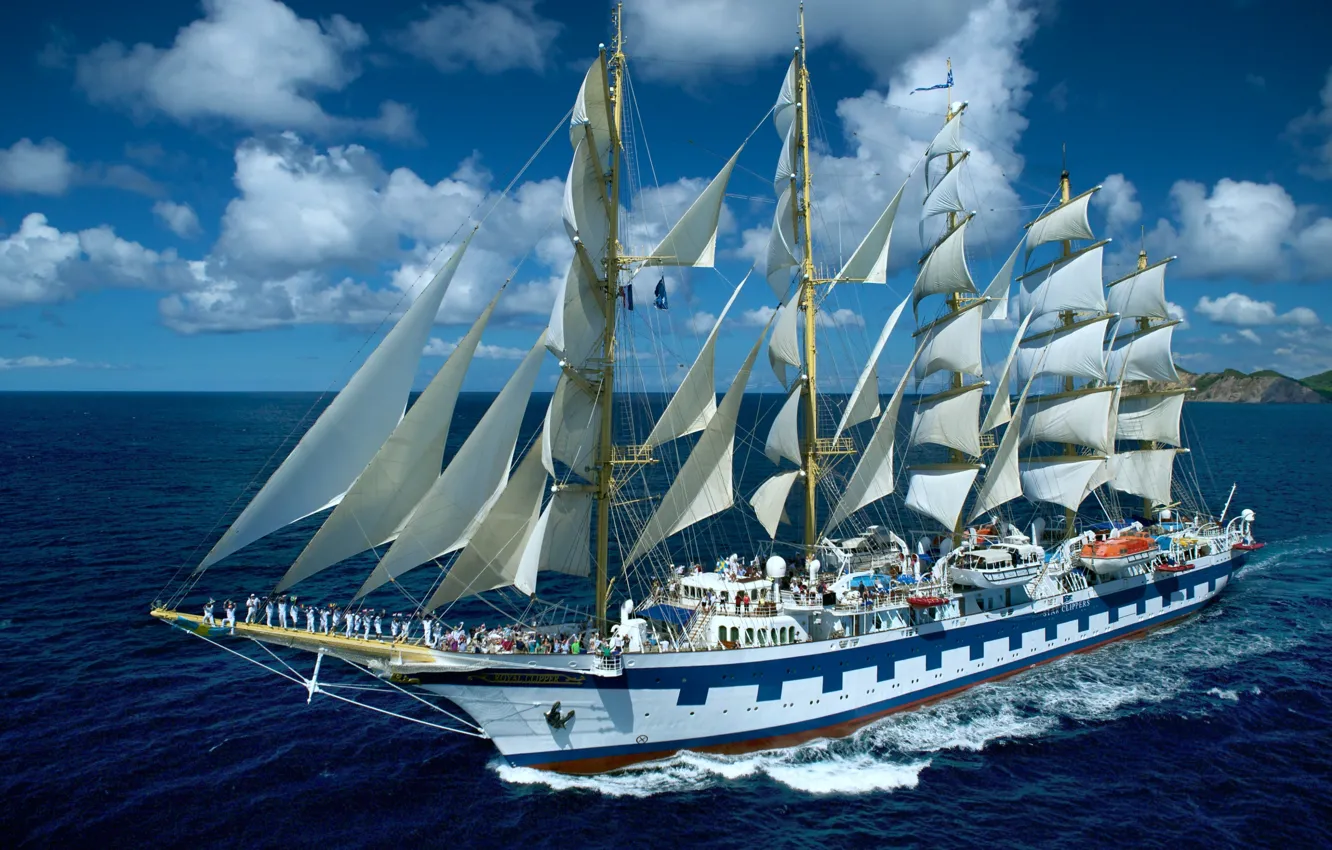 Photo wallpaper ship, sailing, Royal Clipper