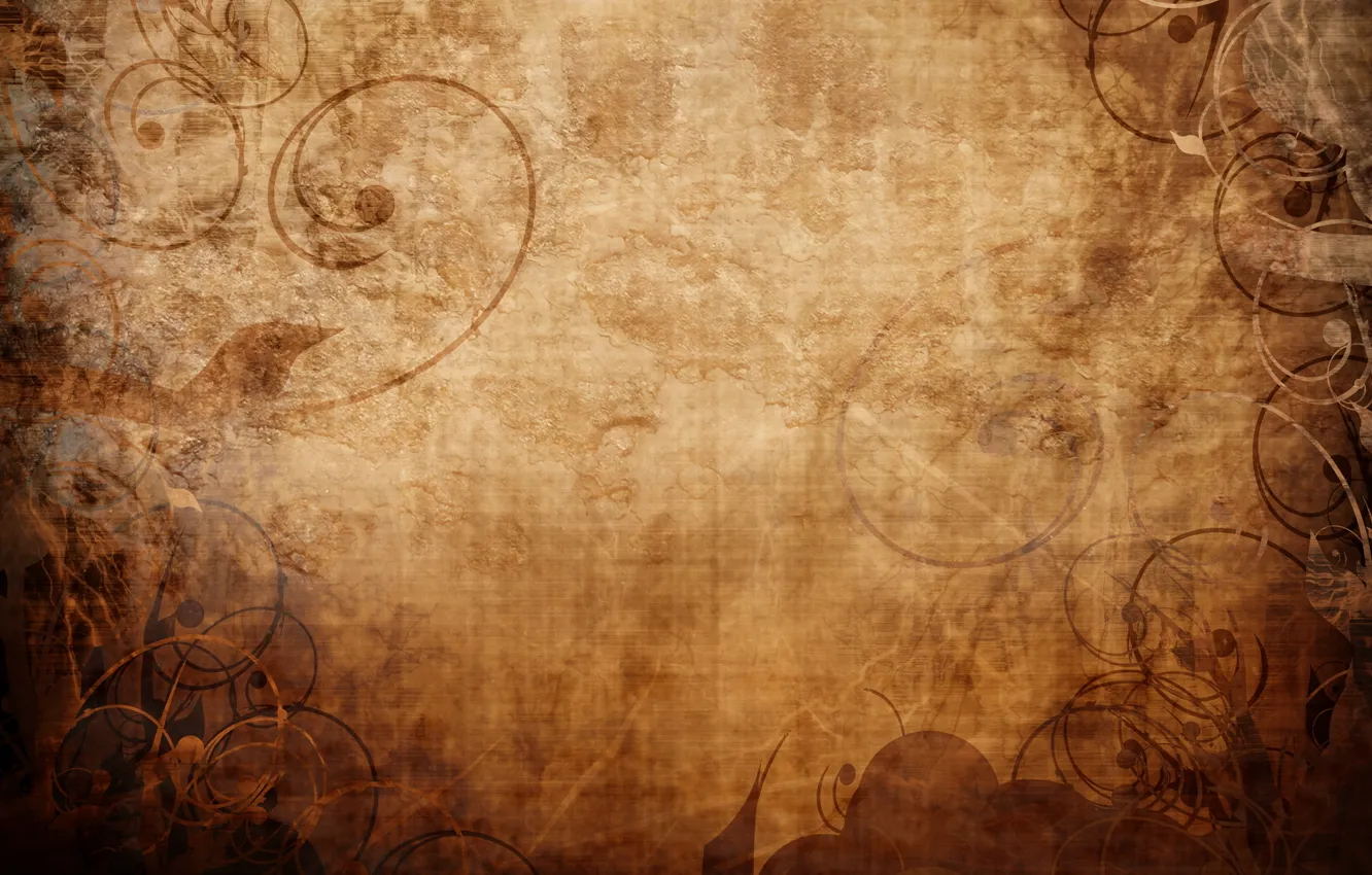 Photo wallpaper background, patterns, curls, shadow, texture, silhouette, brown