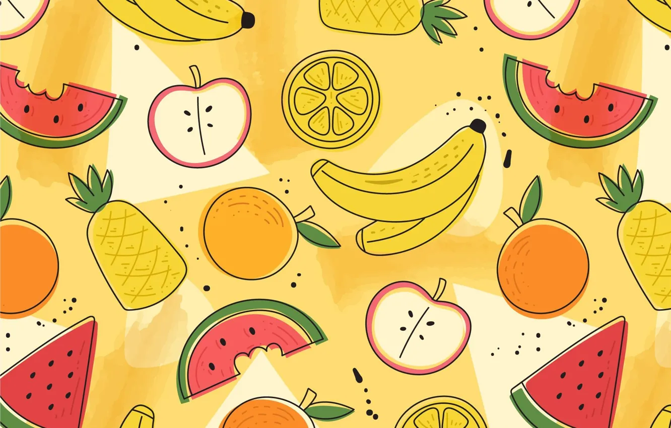 Photo wallpaper texture, pattern, fruit