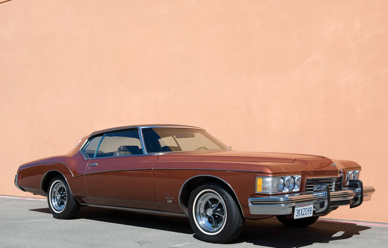 Photo wallpaper retro, muscle car, classic, muscle car, 1973, buick, Buick, riviera