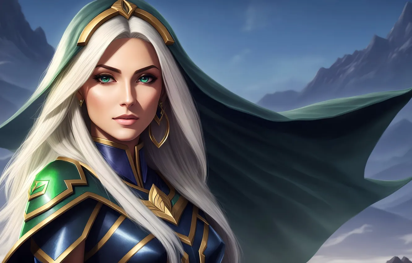 Wallpaper girl, fantasy, art, blond, digital art, fantasy art