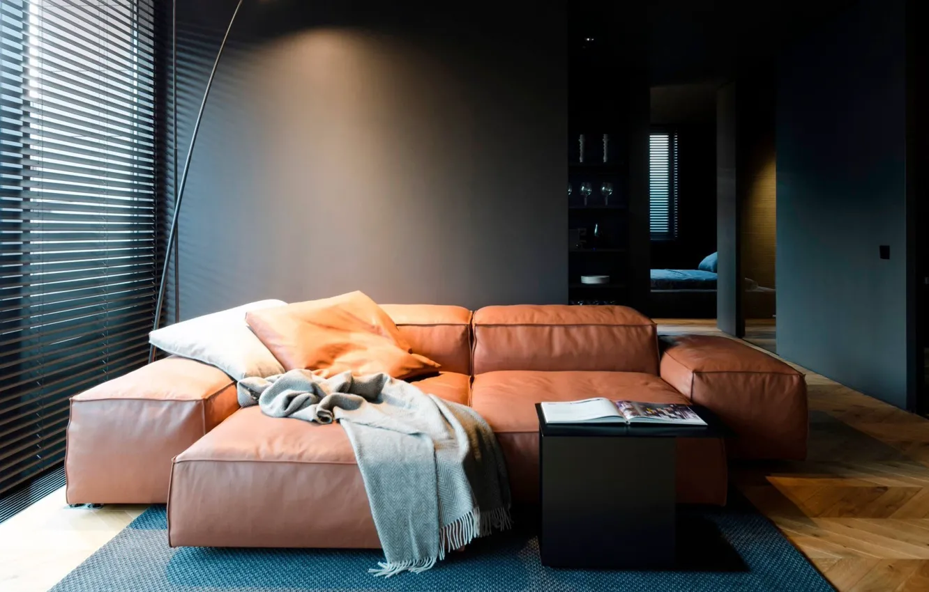 Photo wallpaper interior, bedroom, living room, Man's Space, Modern Bachelor Pad