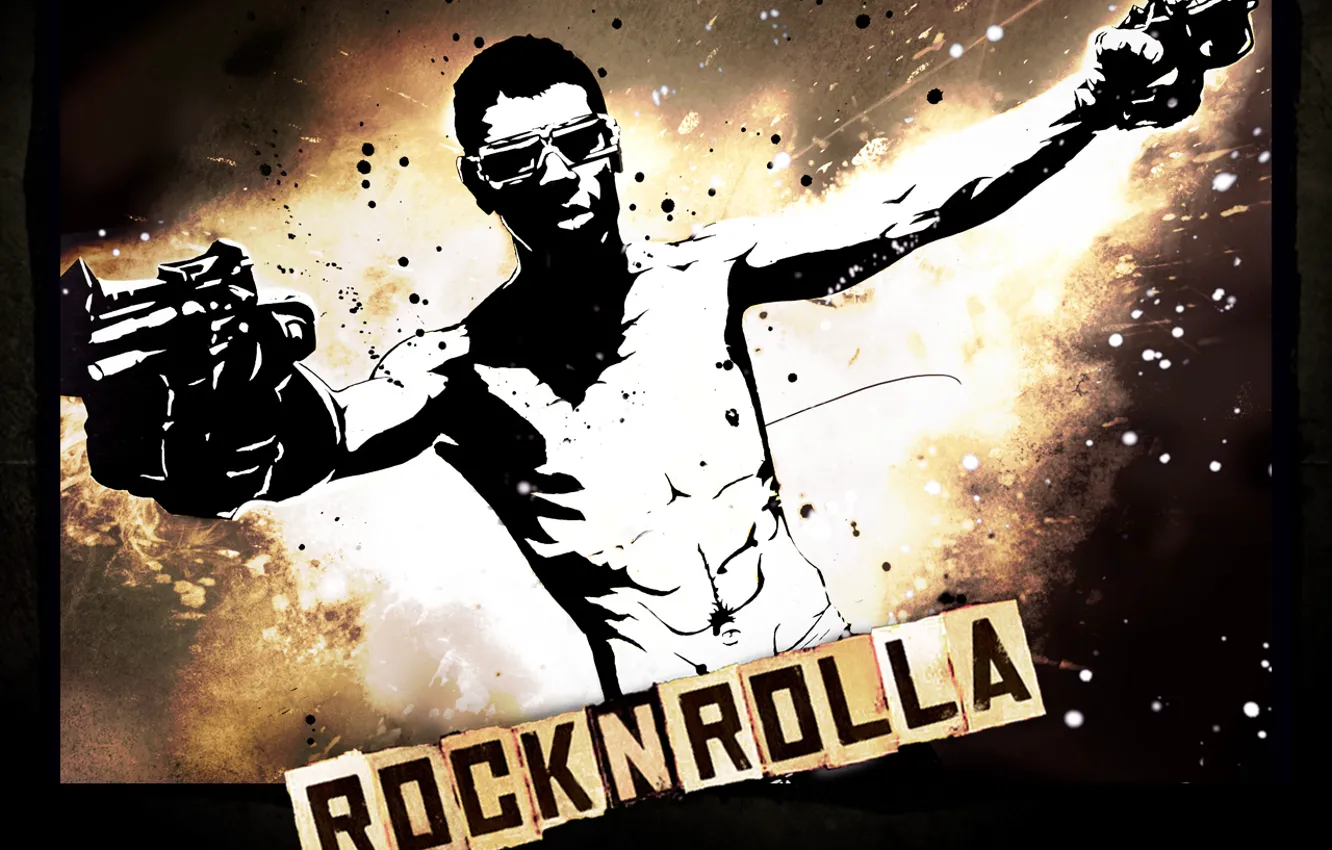 Photo wallpaper gun, the gun, cool, Rock'n'Rolla, Guy Ritchie