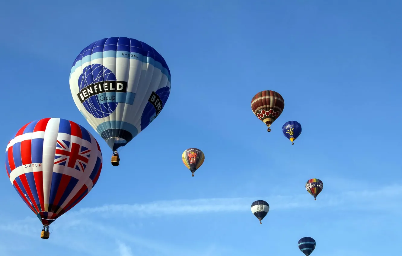Photo wallpaper the sky, balls, sport