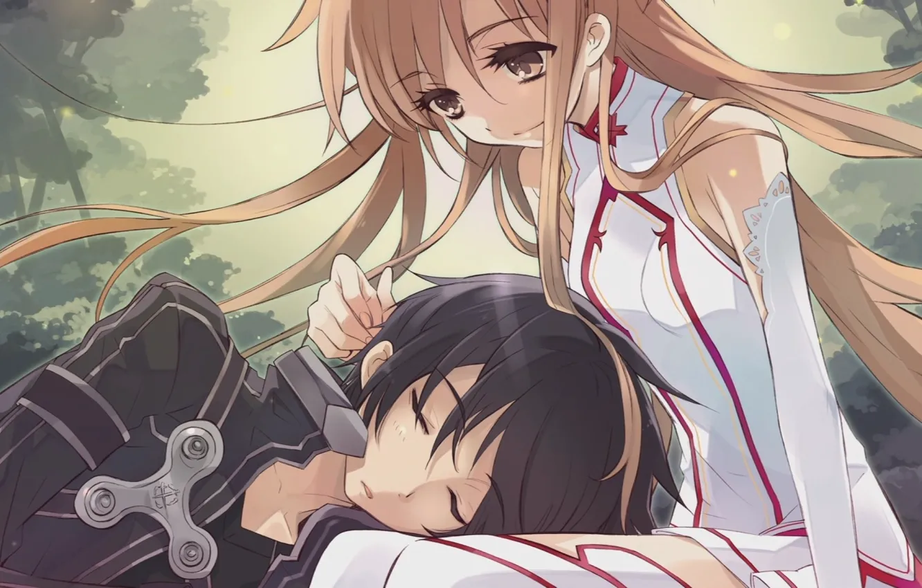 Photo wallpaper kirito, Sword art online, asuna