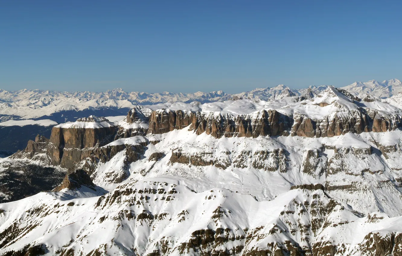 Photo wallpaper landscape, mountains, wide, Alps