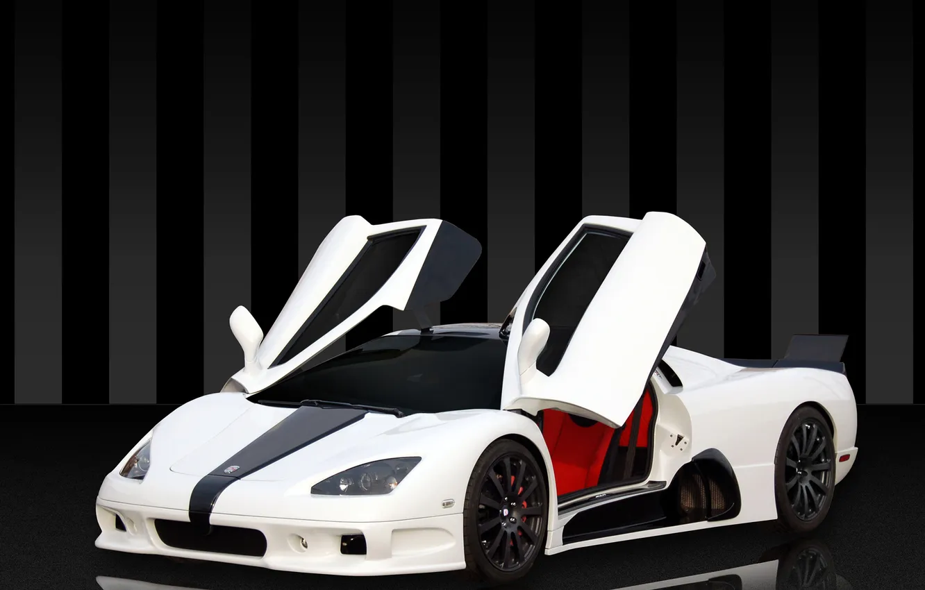 Photo wallpaper white, supercar, SSC, Ultimate Aero, Shelby Super Cars