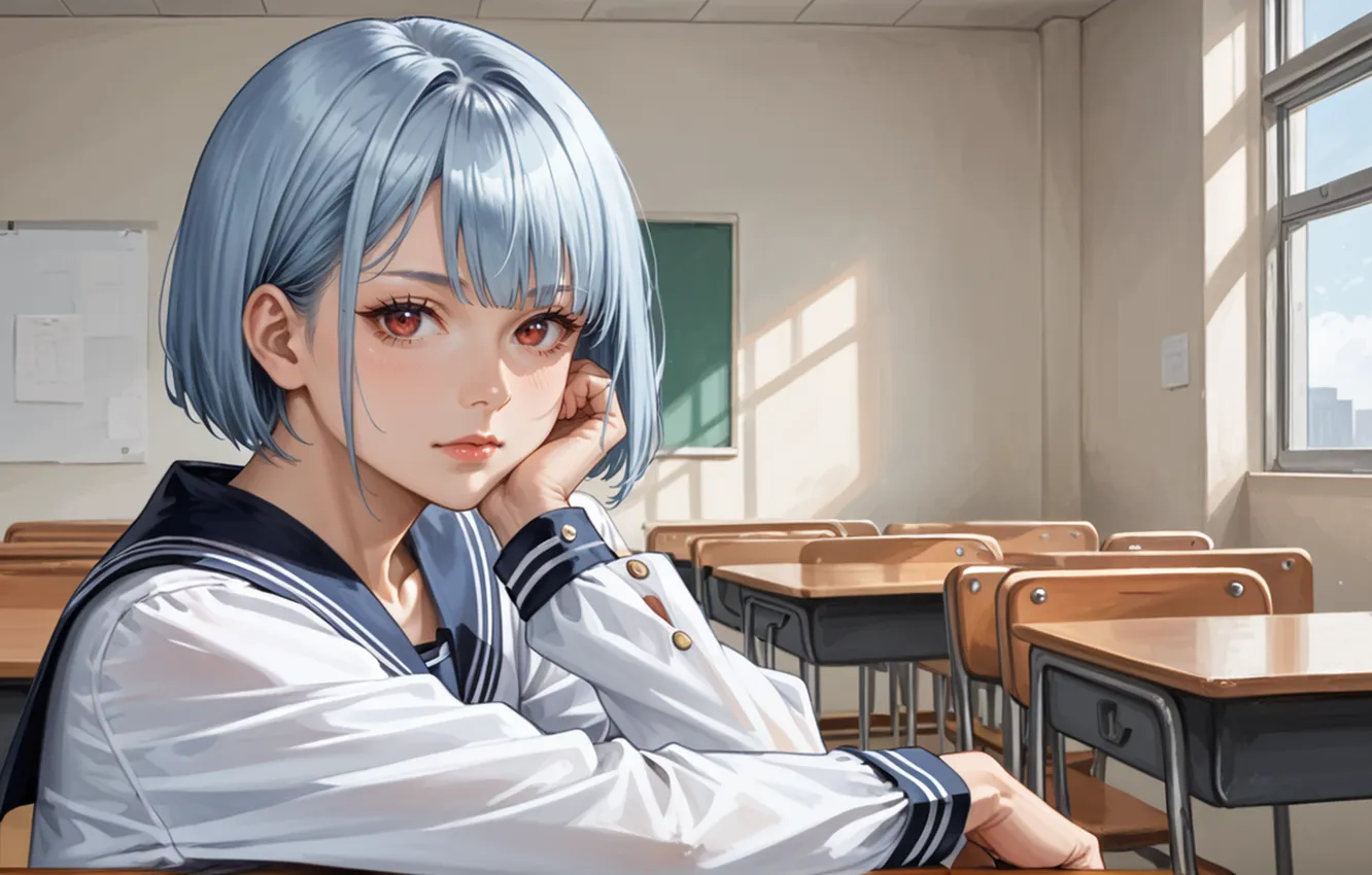 Photo wallpaper girls, goddess, Campus