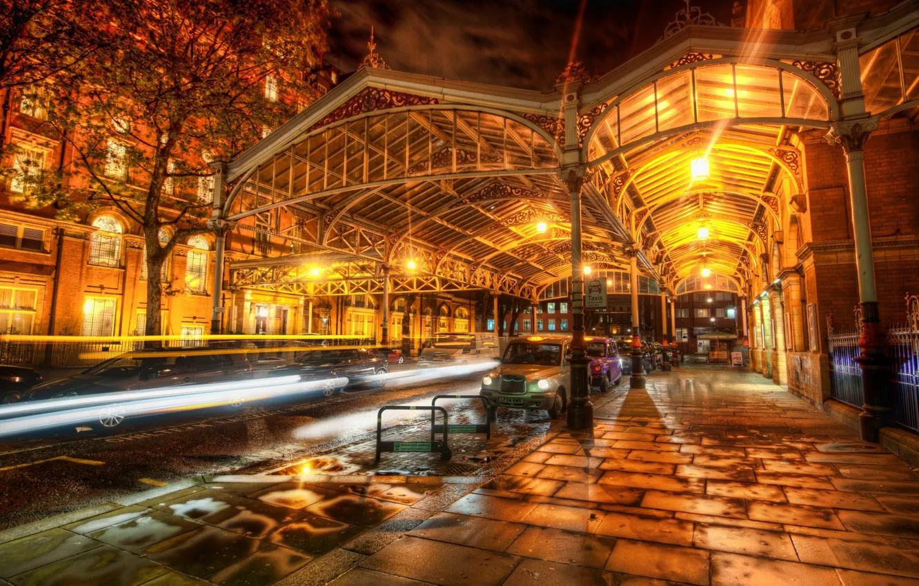 Photo wallpaper night, lights, London, Dead Tired in London