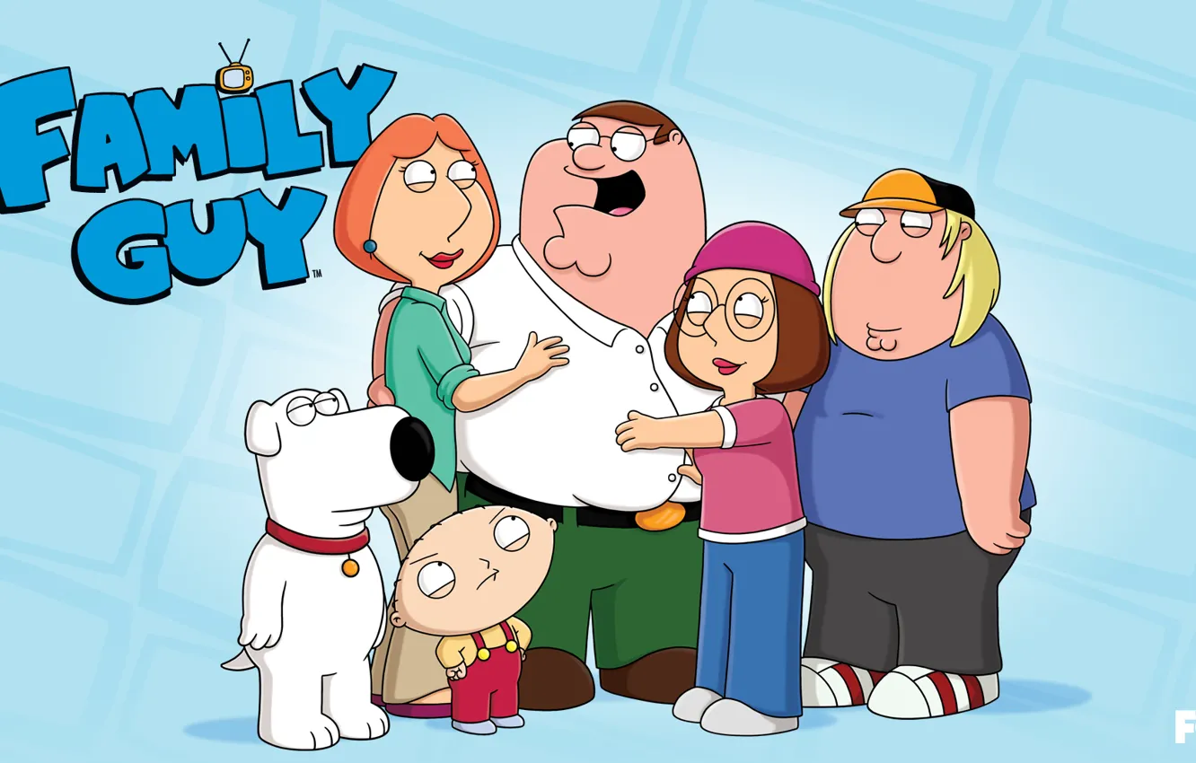 Photo wallpaper Family guy, Family Guy, Peter, Chris, Laws, Brian, Meg, Stewie