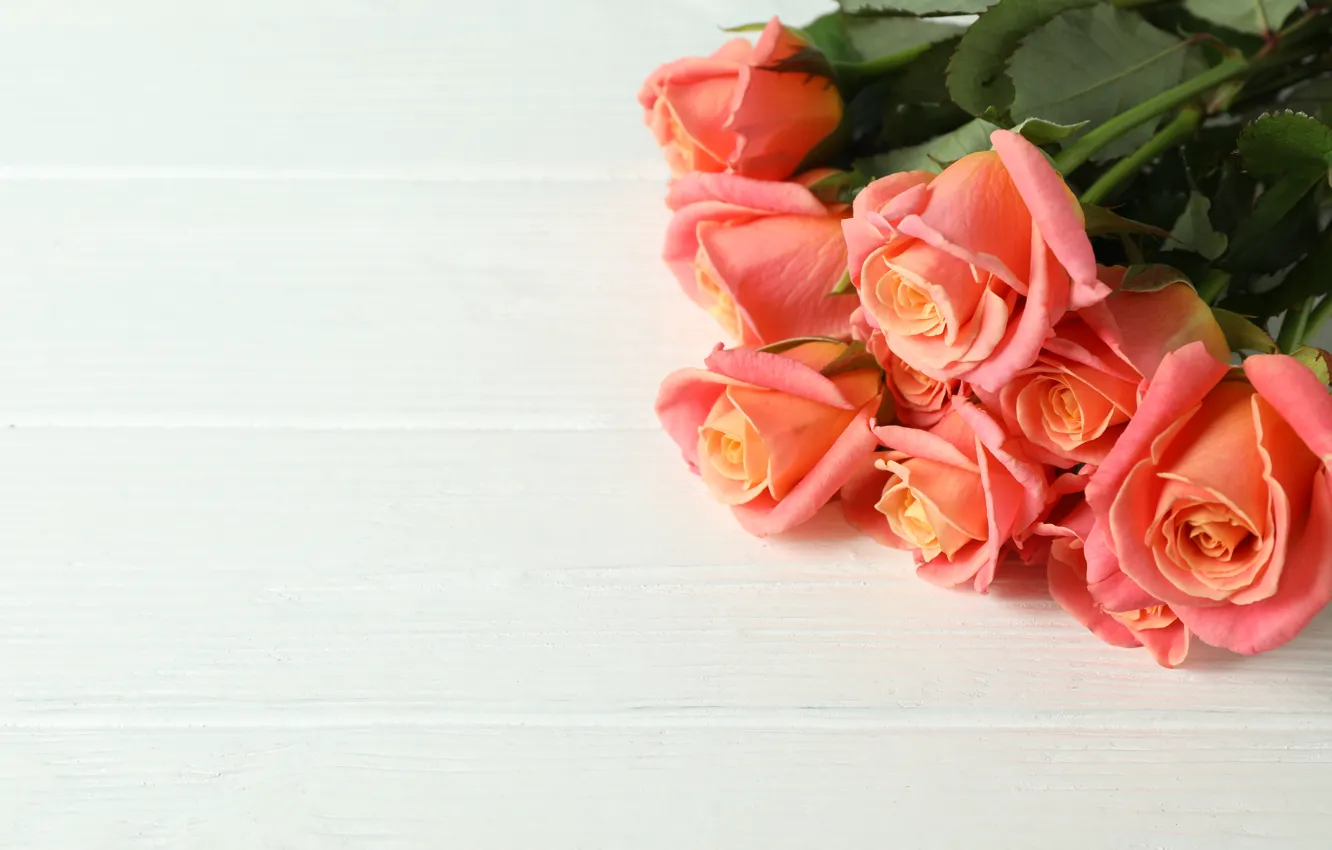 Photo wallpaper roses, bouquet, beautiful, Atlascompany
