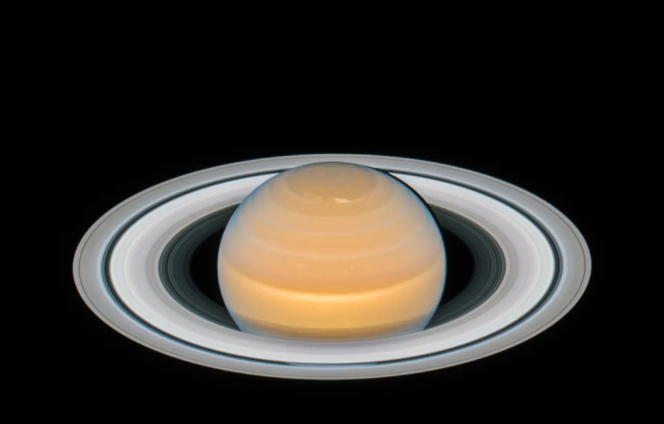 Photo wallpaper ring, Saturn, the Hubble telescope