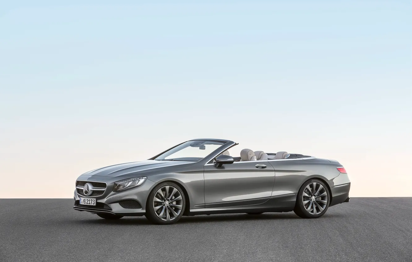 Photo wallpaper Mercedes-Benz, convertible, Mercedes, S-Class, 2015, S 500, A217