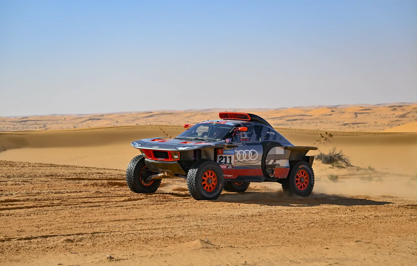 Photo wallpaper Audi, Dakar, rs q e-tron