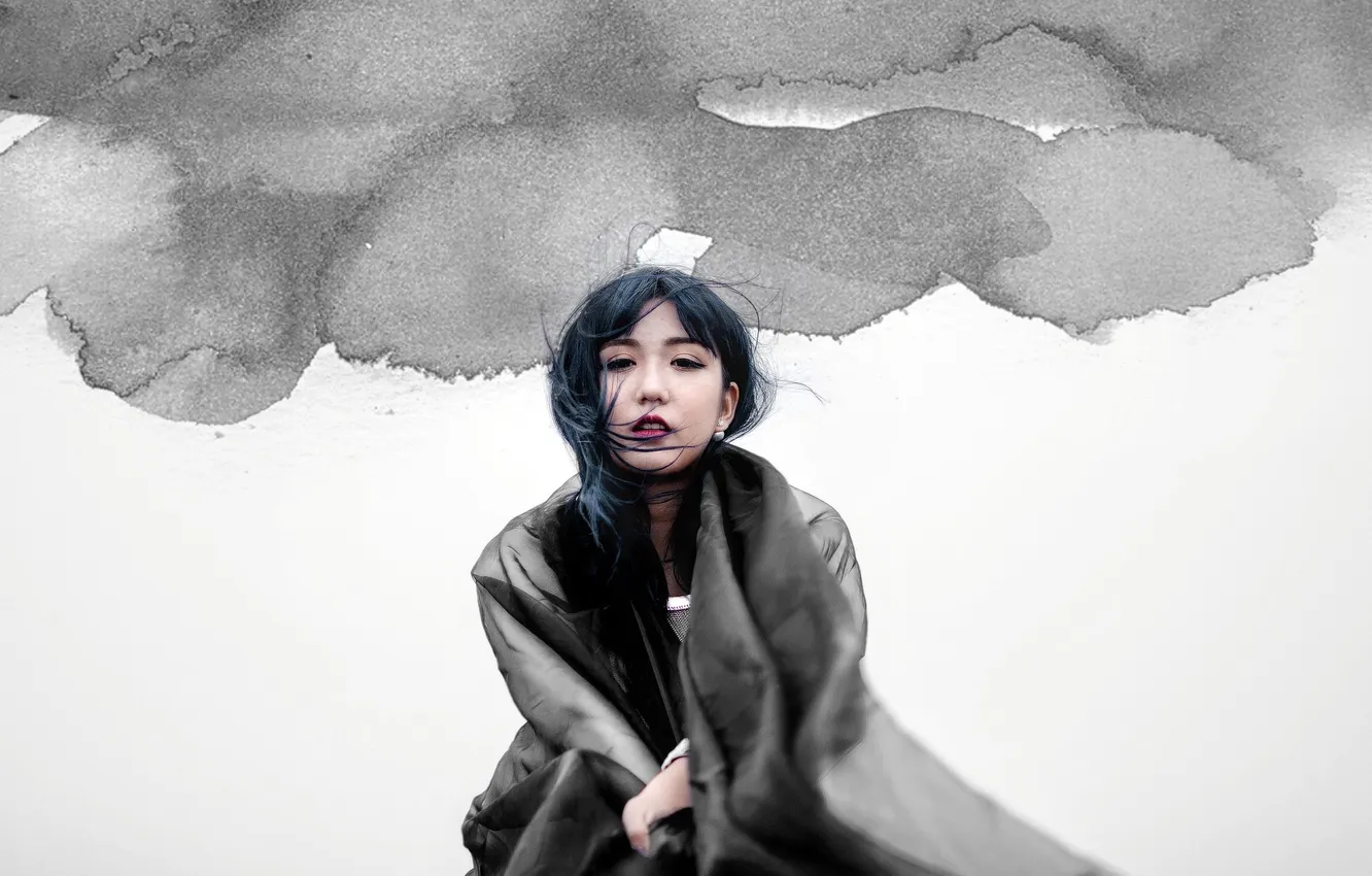 Photo wallpaper look, girl, portrait