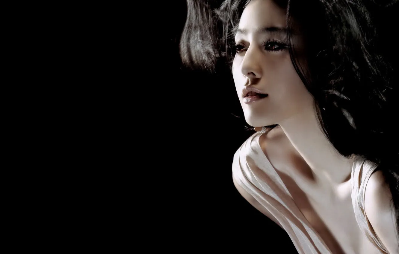 Photo wallpaper China, face, black amd with