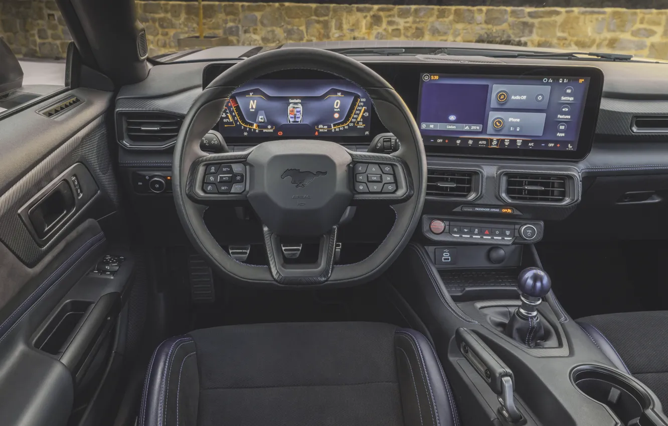 Photo wallpaper Mustang, Ford, Ford Mustang Dark Horse