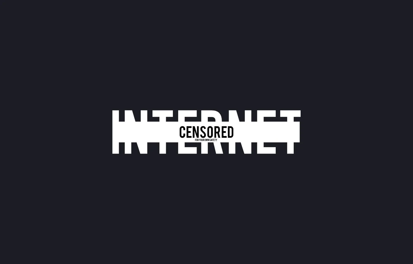 Photo wallpaper Internet, censored, censorship, Internet