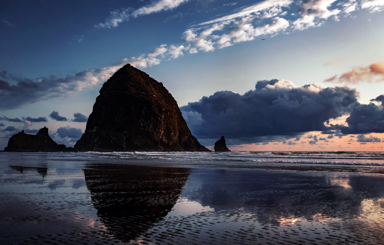 Photo wallpaper coast, Oregon, USA, USA, Oregon, Olympic Park, Rocky Coast, Olympic Park