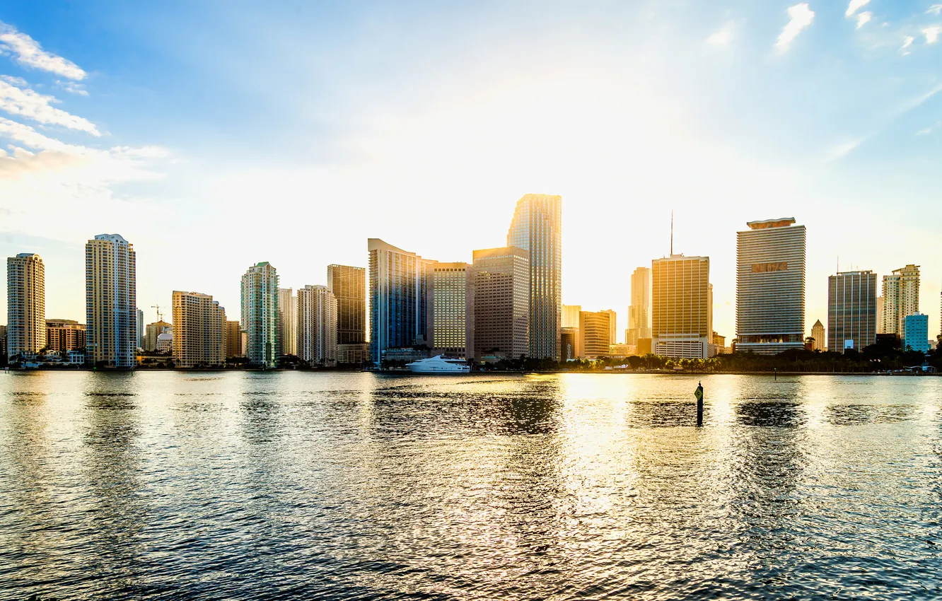 Photo wallpaper the sky, city, the city