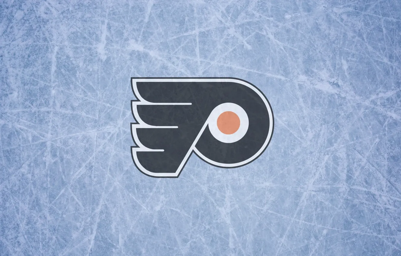 Photo wallpaper ice, wing, emblem, Philadelphia Flyers, The Philadelphia Flyers, hockey club