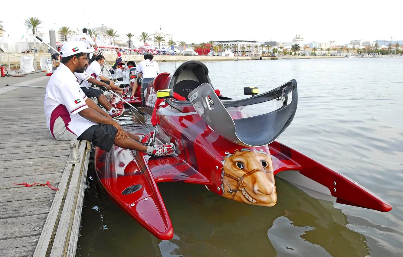 Photo wallpaper race, boat, speed