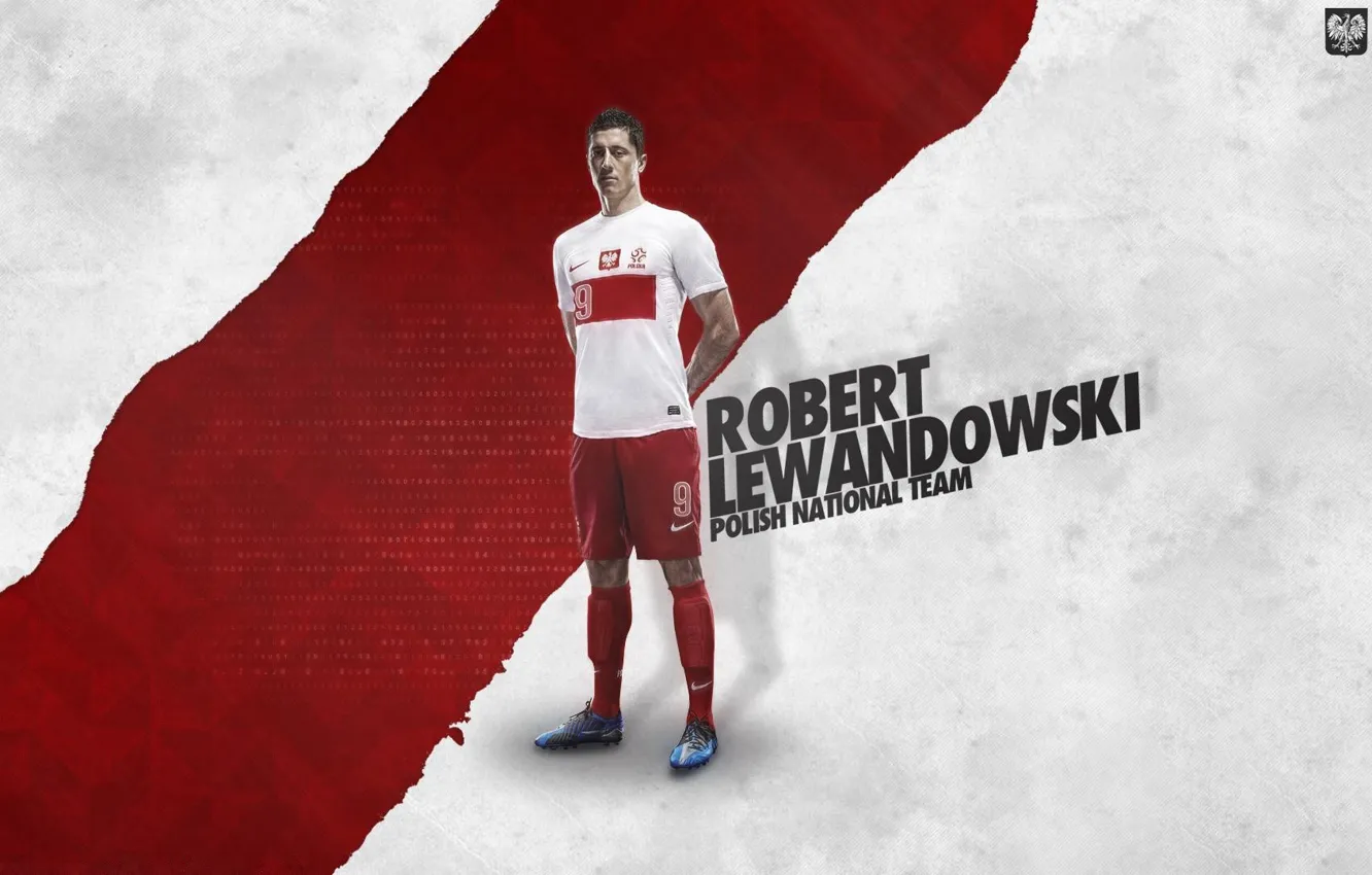 Photo wallpaper football, Poland, player, Robert Lewandowski, Robert Lewandowski