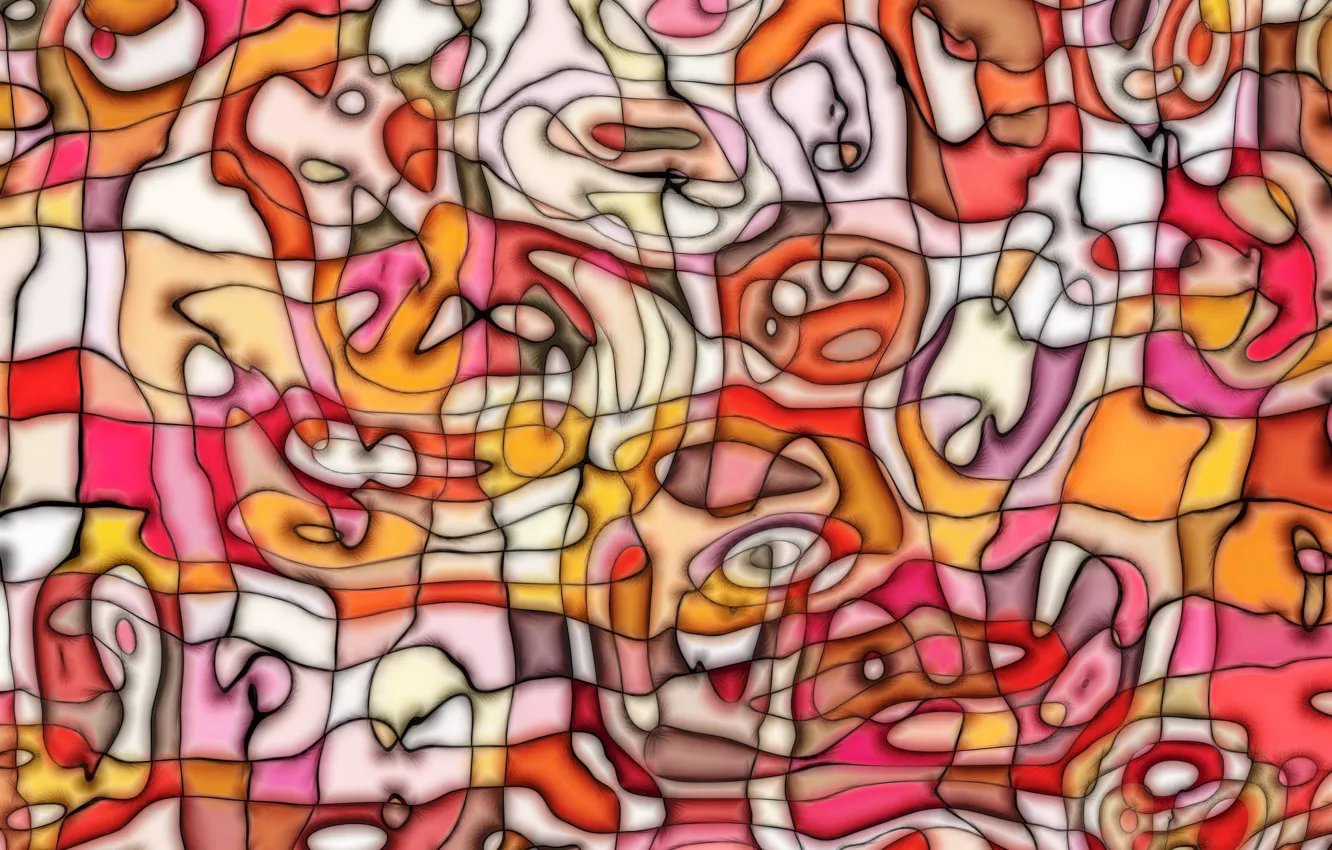 Photo wallpaper line, pattern, paint