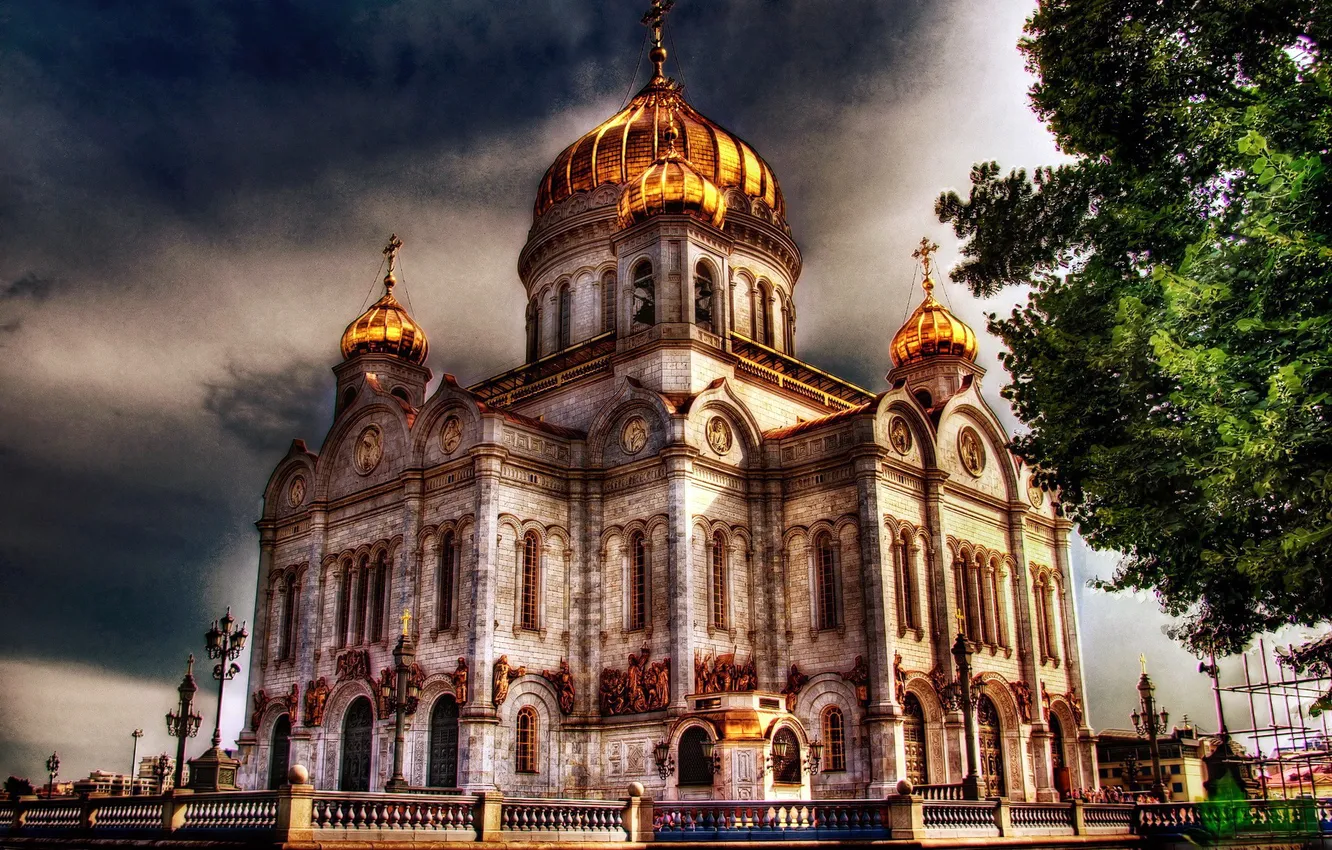 Photo wallpaper cross, Church, Cathedral, temple, the dome