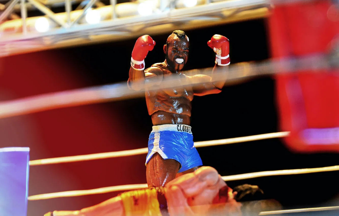 Photo wallpaper Sylvester Stallone, Rocky, Clubber Lang, Mr. T, Rocky III