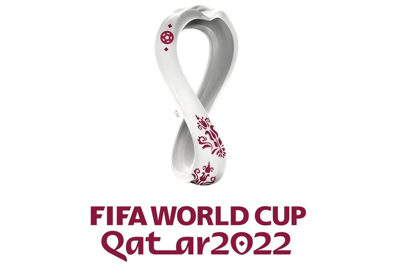 Photo wallpaper football, white background, Qatar, Qatar, FIFA World Cup, 2022
