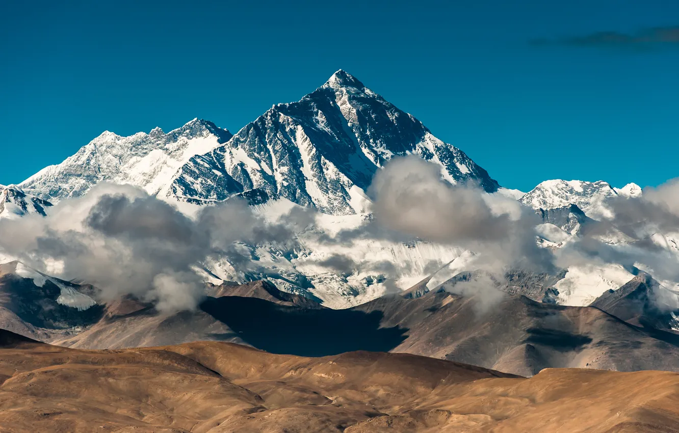 Photo wallpaper mountains, Chomolungma, Everest, The Himalayas, Nepal