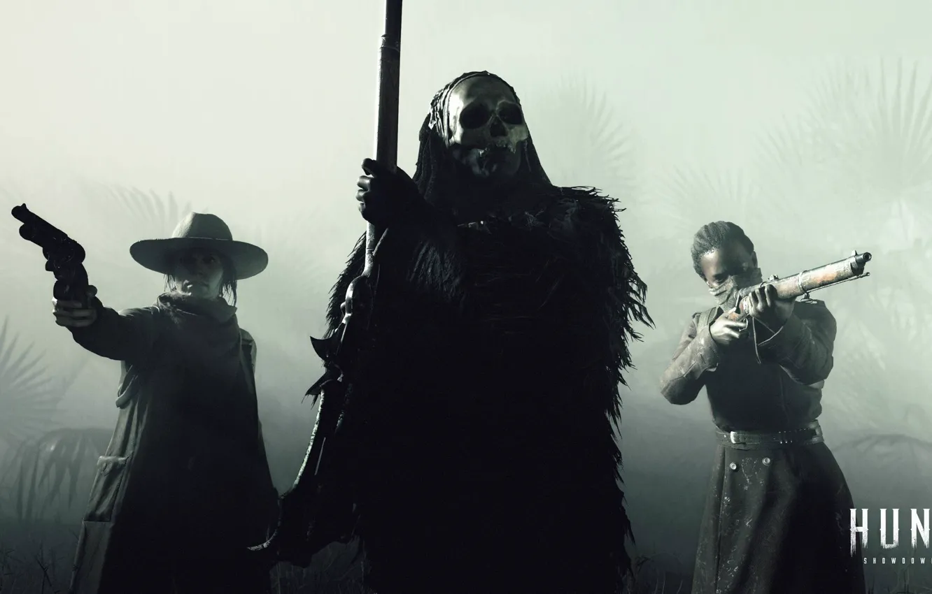Photo wallpaper weapons, the game, hat, game, hunters, PC, Hunt Showdown