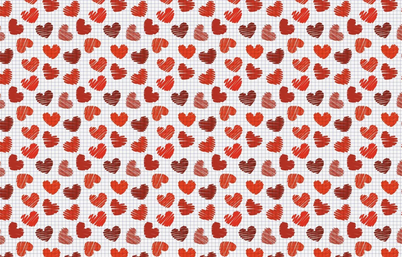 Photo wallpaper holiday, cell, hearts, Valentine