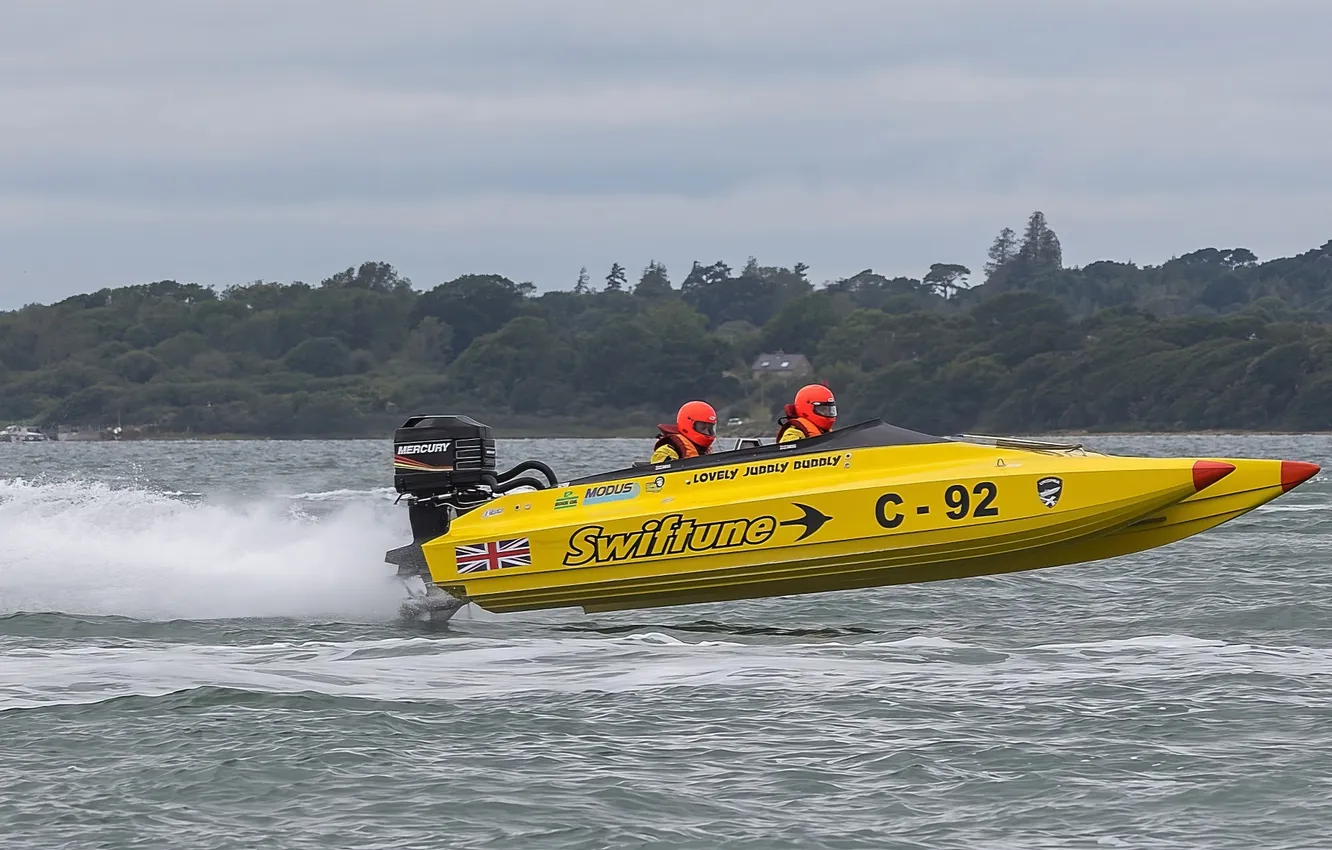 Photo wallpaper race, boat, speed