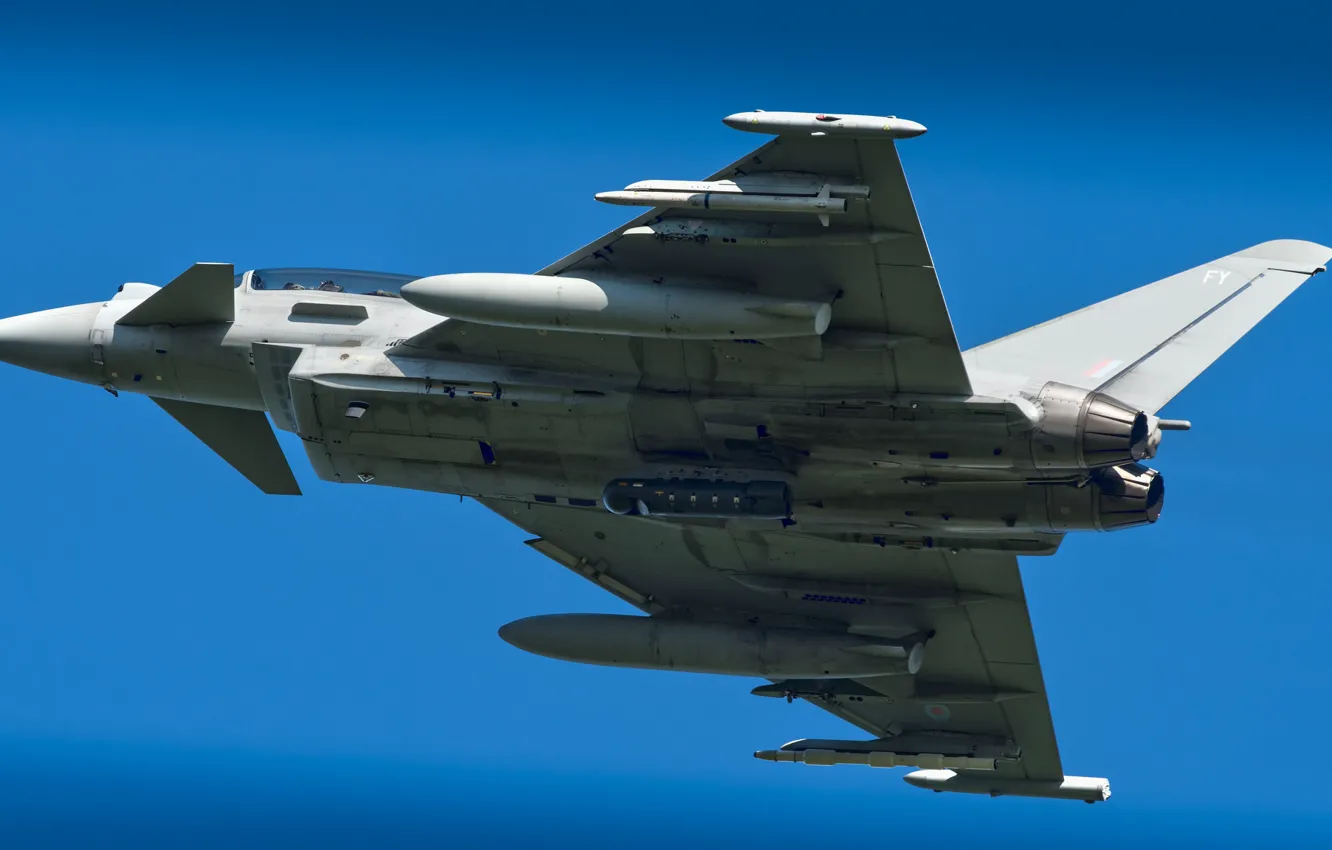 Photo wallpaper the sky, the plane, Typhoon