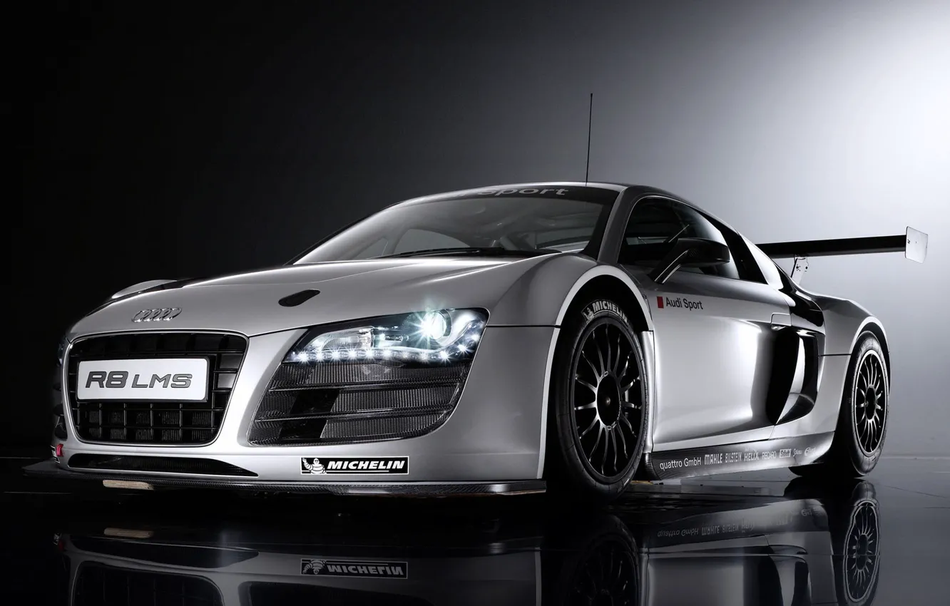 Photo wallpaper coupe, Motorsport, sports car, Audi R8 LMS, mid-engined all-wheel drive