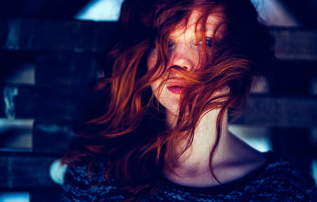 Photo wallpaper hair, the beauty, redhead