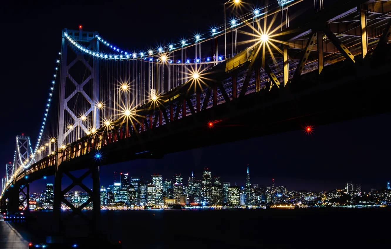 Photo wallpaper Bay bridge, bridge, San Francisco, USA