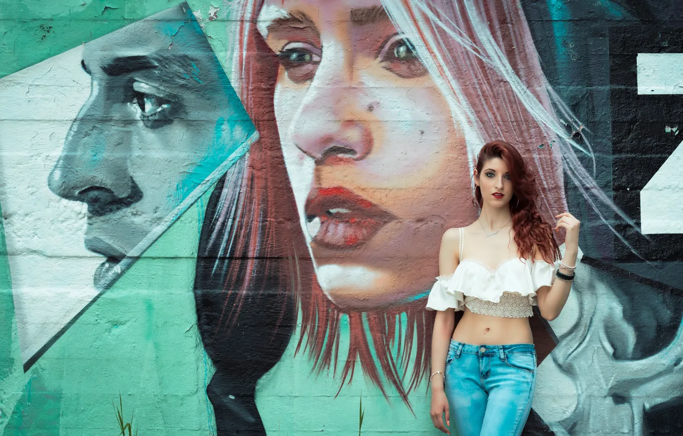 Photo wallpaper look, style, wall, graffiti, Martina Cecilia