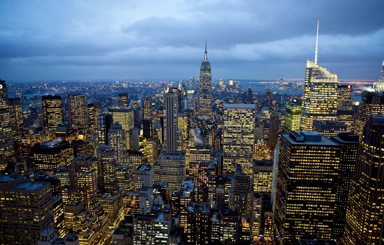 Photo wallpaper city, usa, new york city
