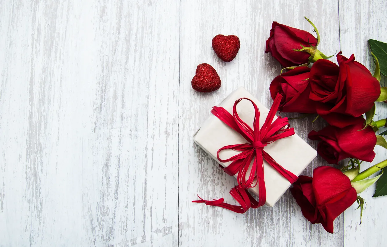 Photo wallpaper red, roses, bouquet, Olena Rudo