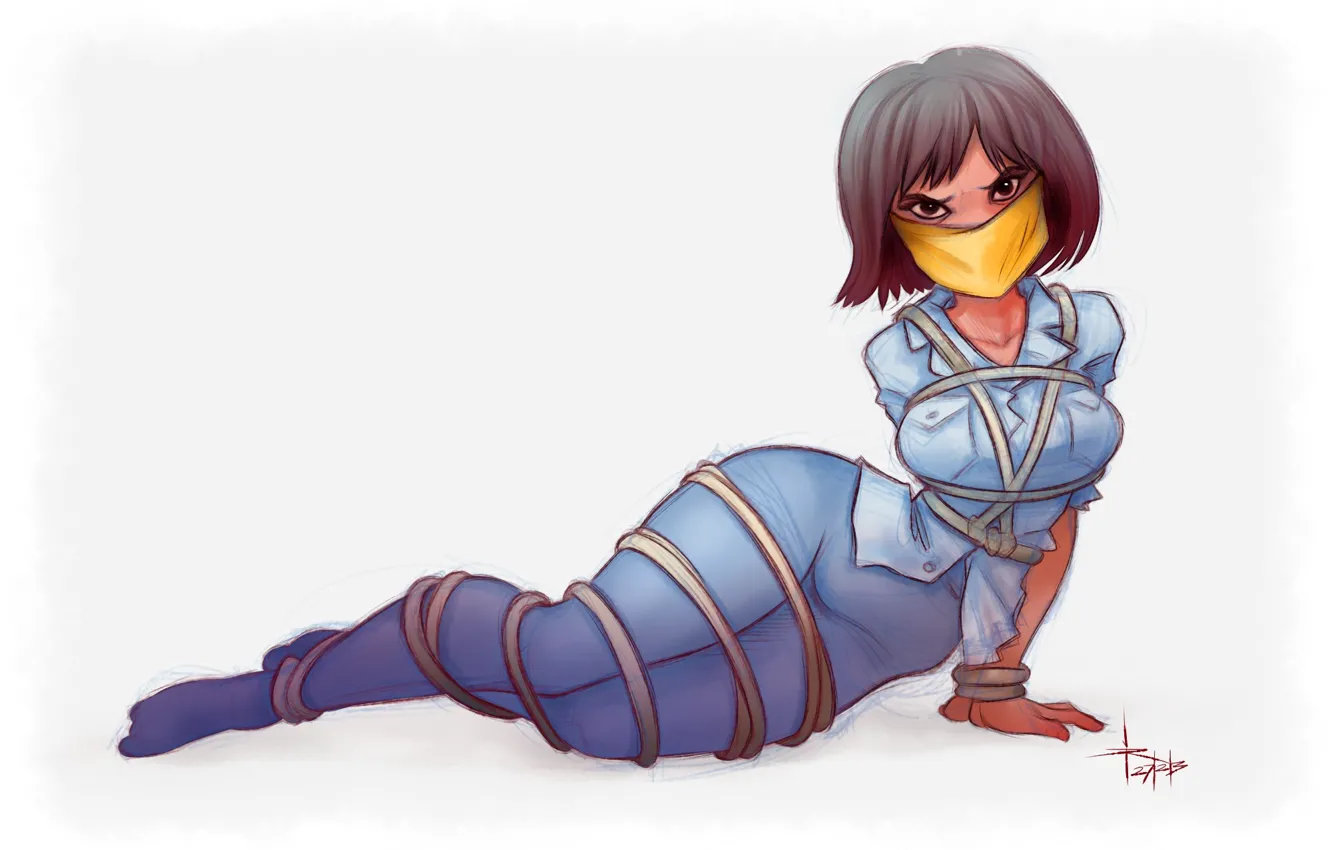 Photo wallpaper look, figure, prisoner, art, Caucasian