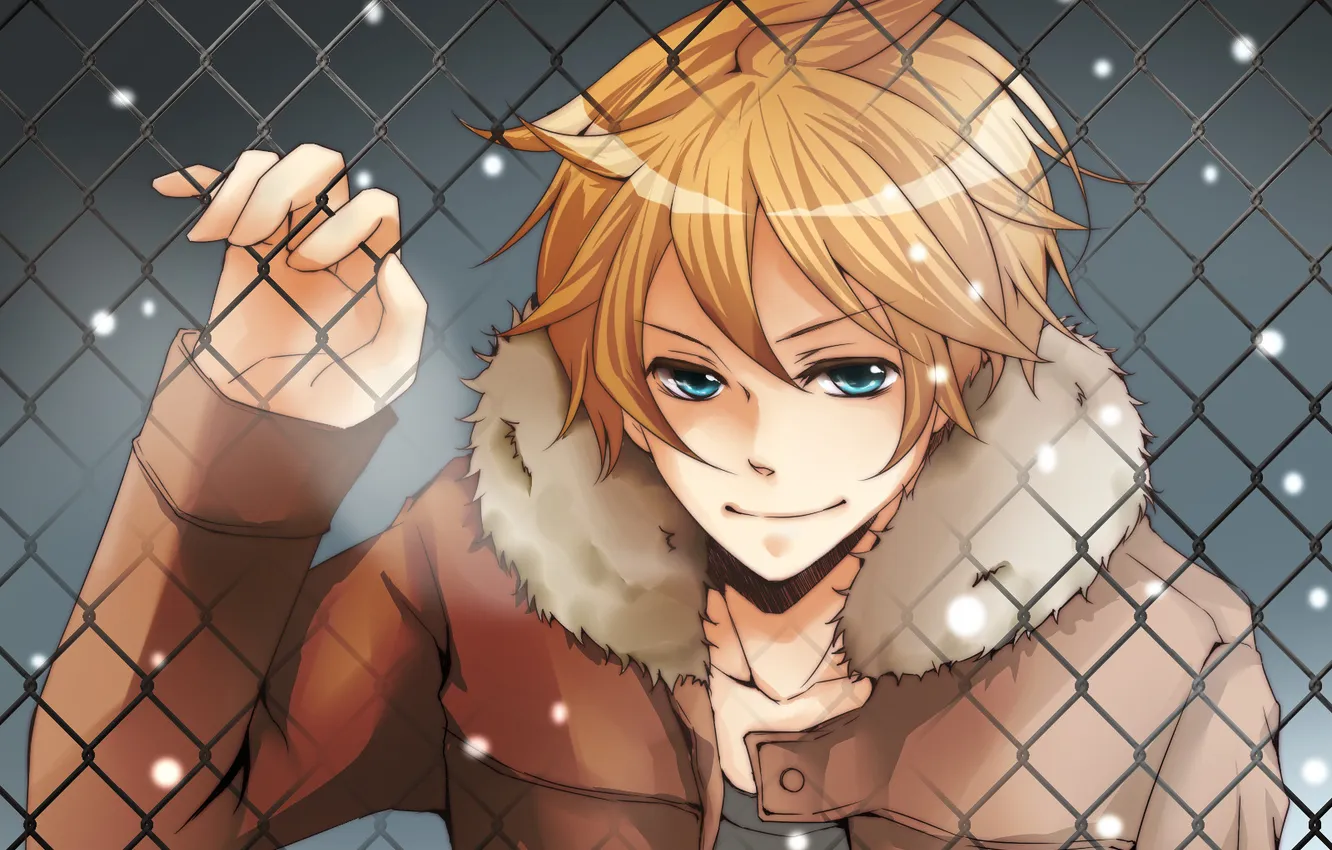 Photo wallpaper winter, snow, mesh, anime, Vocaloid